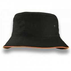Wide Brim Hats  - Sandwich Brim Bucket Hat