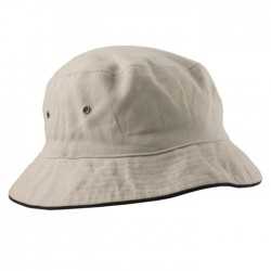 Wide Brim Hats  - Sandwich Brim Bucket Hat