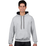 Fleece Tops  - Heavy Blend Adult Contrast Hooded Sweatshirt
