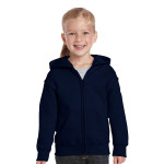 Fleece Tops  - Heavy Blend Youth Full Zip Hooded Sweatshirt