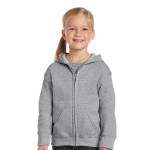 Fleece Tops  - Heavy Blend Youth Full Zip Hooded Sweatshirt