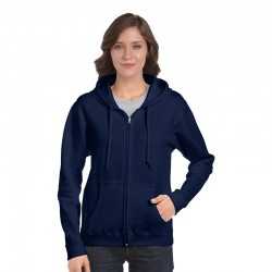 Fleece Tops  - Heavy Blend Missy Fit Full Zip Hooded Sweatshirt