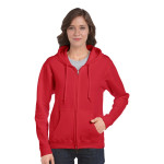 Fleece Tops  - Heavy Blend Missy Fit Full Zip Hooded Sweatshirt