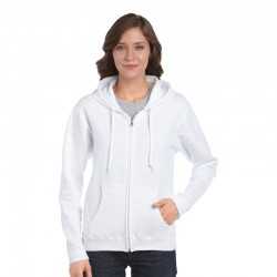 Fleece Tops  - Heavy Blend Missy Fit Full Zip Hooded Sweatshirt