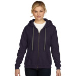 Fleece Tops  - Heavy Blend Vintage Classic Missy Fit Full Zip Hooded Sweatshirt