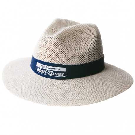 Straw Hats  - Madrid Style String Straw Hat - Material under brim
