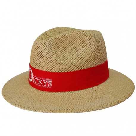 Straw Hats  - Natural Madrid Style String Straw Hat