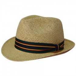 Straw Hats  - Fedora Style String Straw Hat