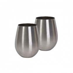 Glassware Gift Sets  - Stemless Stainless Steel Wine Glass Set