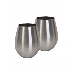 Glassware Gift Sets  - Stemless Stainless Steel Wine Glass Set