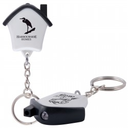 Torch Keyrings  - Mini House Flashlight Keytag