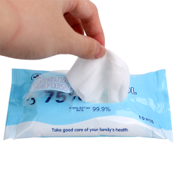 Hand Sanitisers & Wipes  - 75% Alcohol Antibacterial Wet Wipes