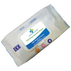 Hand Sanitisers & Wipes  - 50 Pack Antibacterial Hand Sanitiser Wipes