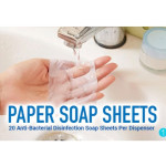Hand Sanitisers &amp; Wipes - Antibacterial Paper Soap Sheets