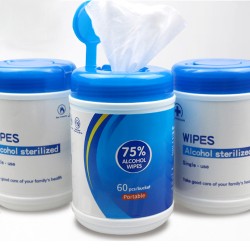 Hand Sanitisers & Wipes  - 60 Antibacterial Cleaning Wipes