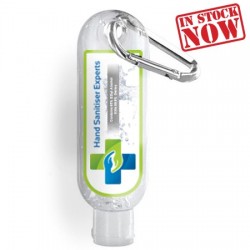 Hand Sanitisers & Wipes  - 60ml -75% Antibacterial Hand Sanitiser with Carabiner