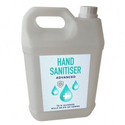 Hand Sanitisers & Wipes  - 5 Litre - 75% Antibacterial Hand Sanitiser Gel