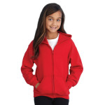 Fleece Tops  - Heavy Blend Youth Full Zip Hooded Sweatshirt