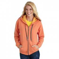 Fleece Tops  - Heavy Blend Vintage Classic Missy Fit Full Zip Hooded Sweatshirt
