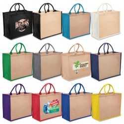 Jute Shopping & Tote Bags  - Eco Jute Tote with wide gusset