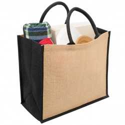 Jute Shopping & Tote Bags  - Eco Jute Tote with wide gusset