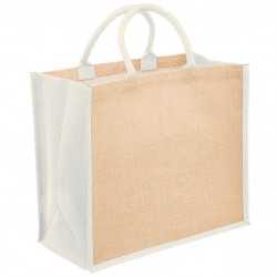 Jute Shopping & Tote Bags  - Eco Jute Tote with wide gusset