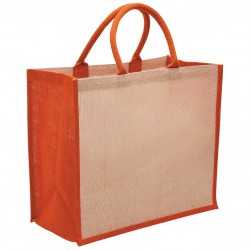 Jute Shopping & Tote Bags  - Eco Jute Tote with wide gusset