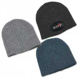 Beanies  - Heather Cable Knit Beanie