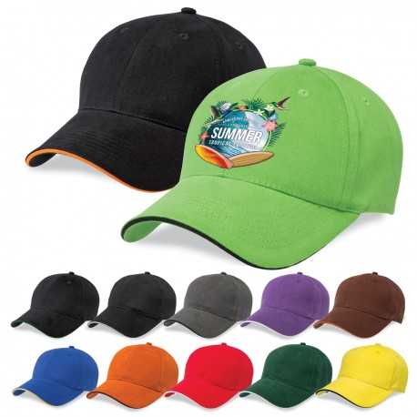 Caps  - Premium Soft Sandwich Peak Cap
