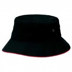 Wide Brim Hats  - Sandwich Brim Bucket Hat