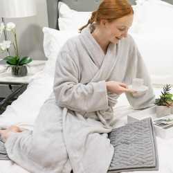 Bath Robes  - White 300gsm Deluxe Microfibre Robe