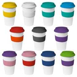 Reusable Coffee Cups - Plastic & Ceramic  - 535ml Karma Kup with Silicone Lid