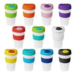 Reusable Coffee Cups - Plastic & Ceramic  - 535ml Plastic Karma Kup Plastic Flip Lid