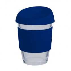 Reusable Coffee Cups - Glass  - 340ml Glass Karma Kup Silicon Lid