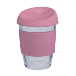 Reusable Coffee Cups - Glass - 340ml Glass Karma Kup Silicon Lid