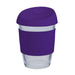 Reusable Coffee Cups - Glass - 340ml Glass Karma Kup Silicon Lid