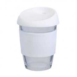 Reusable Coffee Cups - Glass  - 340ml Glass Karma Kup Silicon Lid