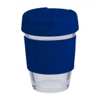 Reusable Coffee Cups - Glass - 340ml Glass Karma Kup Plastic Flip Lid