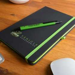 Promotional Journals & Noteboooks  - Venture Supreme Notebook / Slalom Pen