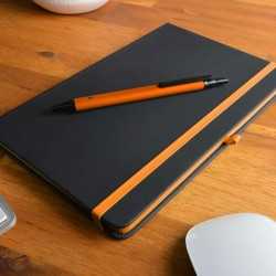 Promotional Journals & Noteboooks  - Venture Supreme Notebook / Slalom Pen