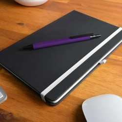 Promotional Journals & Noteboooks  - Venture Supreme Notebook / Slalom Pen