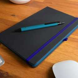 Promotional Journals & Noteboooks  - Venture Supreme Notebook / Slalom Pen