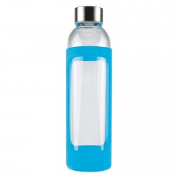 Drink Bottles - Glass  - 550ml Capri Glass Bottle / Silicone Sleeve