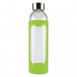 Drink Bottles - Glass  - 550ml Capri Glass Bottle / Silicone Sleeve