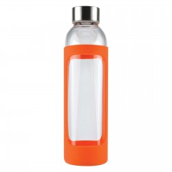 Drink Bottles - Glass  - 550ml Capri Glass Bottle / Silicone Sleeve