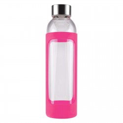 Drink Bottles - Glass  - 550ml Capri Glass Bottle / Silicone Sleeve