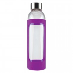 Drink Bottles - Glass  - 550ml Capri Glass Bottle / Silicone Sleeve