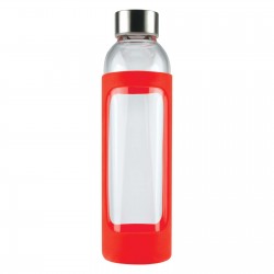 Drink Bottles - Glass  - 550ml Capri Glass Bottle / Silicone Sleeve