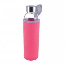 Drink Bottles - Glass  - 550ml Capri Glass Bottle / Neoprene Sleeve