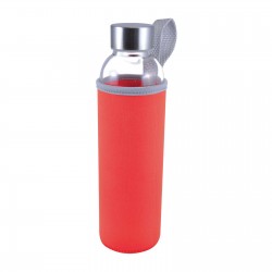 Drink Bottles - Glass  - 550ml Capri Glass Bottle / Neoprene Sleeve